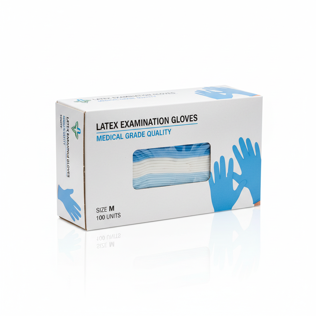 GUANTES DE LATEX TALLA M CAJITA DE 100 BTO 10
