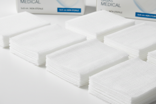 Gasas medicomp no esteriles 5x5 cm